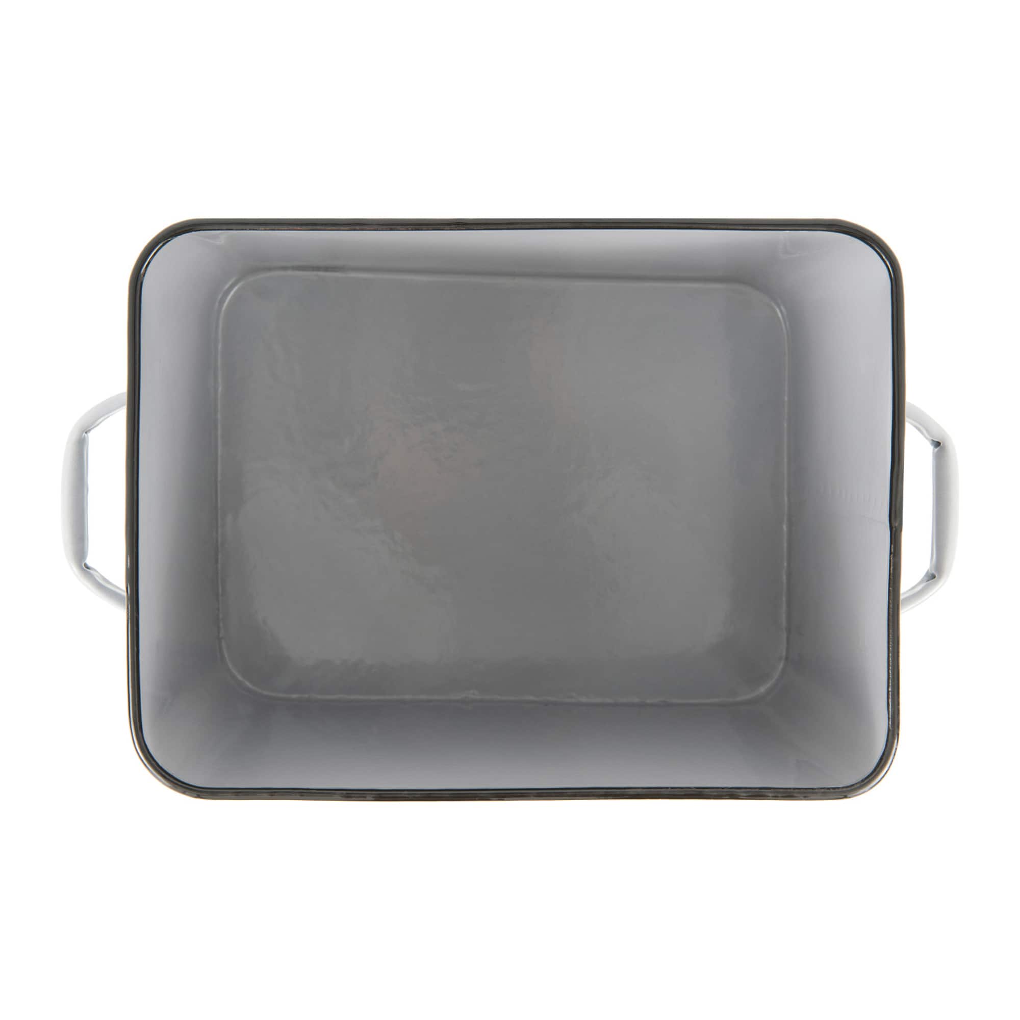 Hello Honey® Enameled Metal Distressed "BREAD" Box with Lid